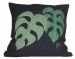 Monstera leaf cushion cover